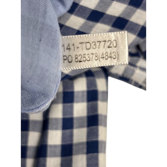 Tommy Bahama Mens Blue & White Gingham Button-Up Short Sleeve Shirt Size M - Picture 6 of 9
